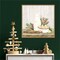 Christmas Kitchen II by Tara Reed 22-in. W x 22-in. H. Canvas Wall Art Print Framed in Natural